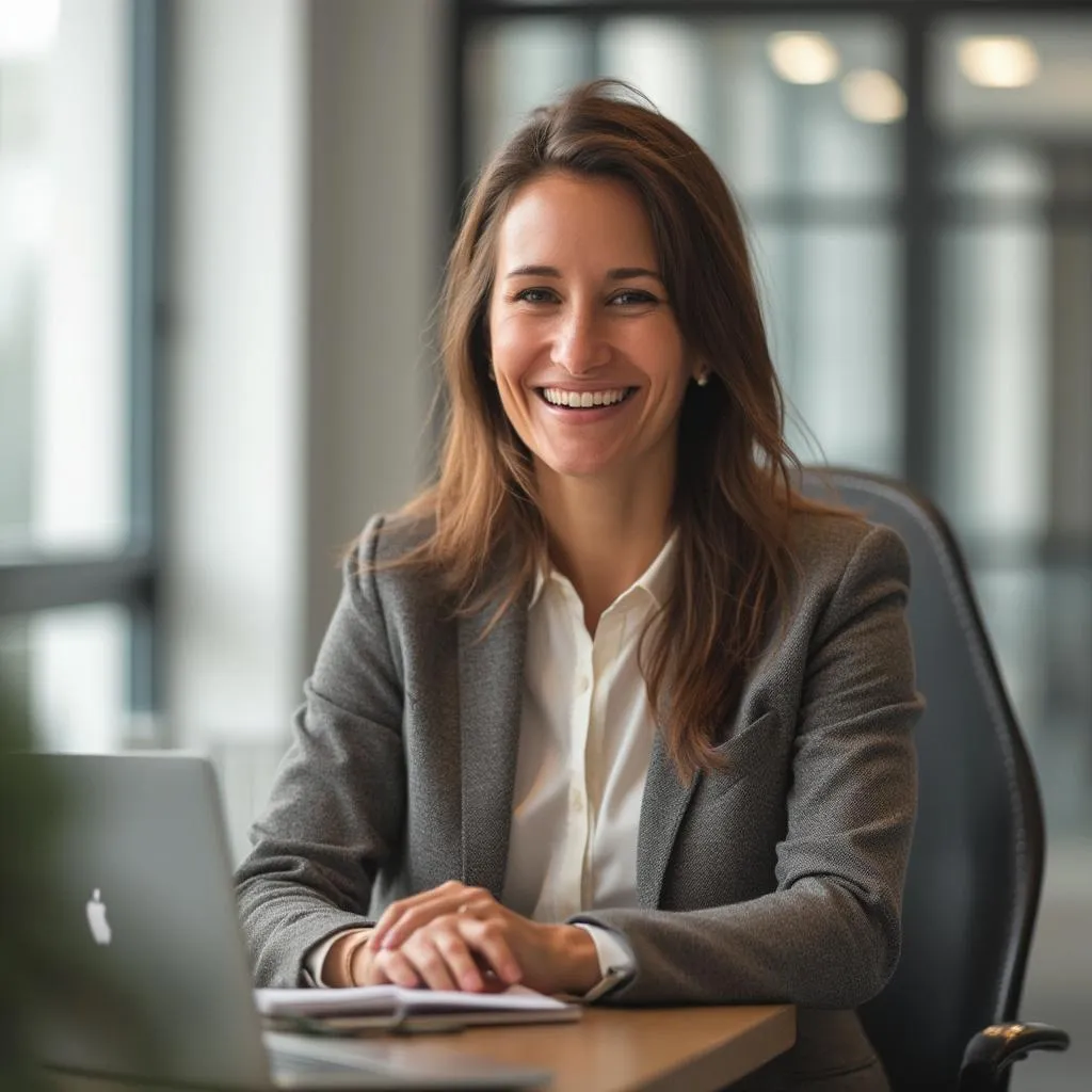 Amélie Dubois coach principale souriante professionnelle